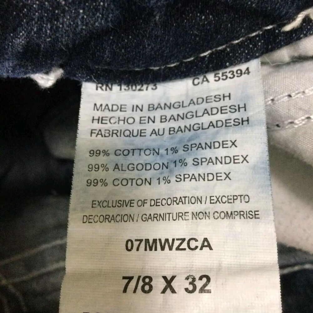 Wrangler Premium Patch Bootcut Mid Rise Western Dark Wash Denim Jeans Blue - Picture 14 of 15